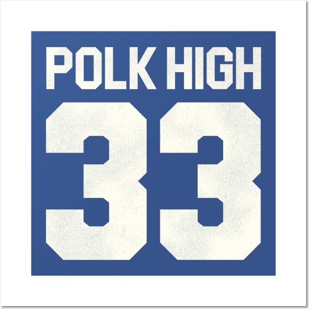 Al Bundy Polk High Football Jersey (Front/Back Print) Wall Art by darklordpug